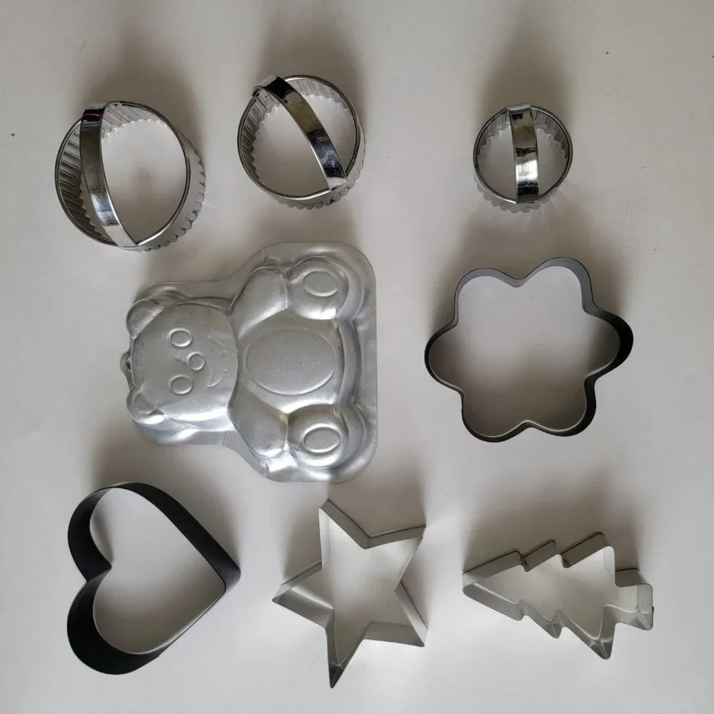 Cookie Cutters Collection Multiple Shapes Cake Pan Icing Set Accessories